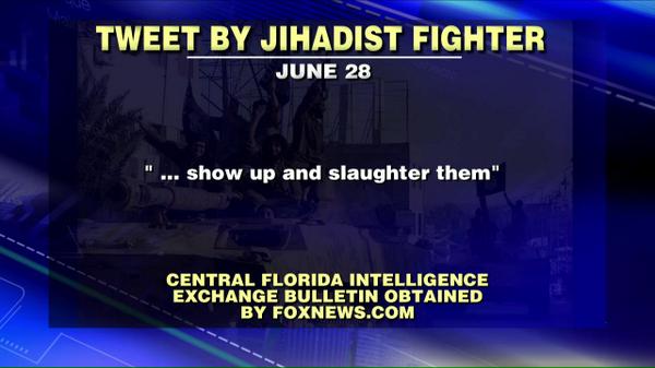 megynkelly's tweet photo. Report: #ISIS urging terrorists in U.S. homeland to go to military members’ homes and “slaughter” them. #KellyFile http://t.co/ymOX1IaEWP