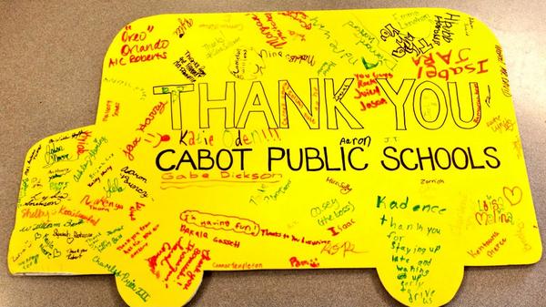 Thank you for the kind words. We are glad to serve. #World'sGreatestSchoolDistrict #World'sGreatestBusDrivers