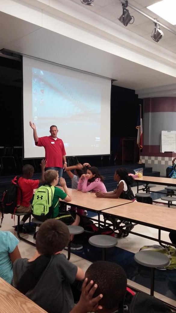 Operation Lifesaver at Spicer ASPIRE to teach us about railroad safety! #BISDASPIRE