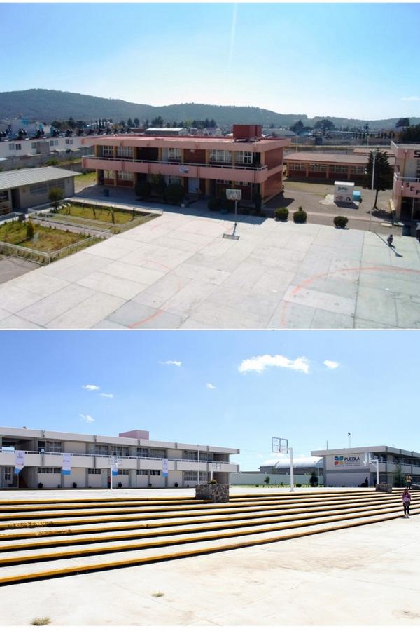 RafaMorenoValle's tweet photo. Con la rehabilitación integral del #CEMEY, brindamos espacios de calidad a sus 3,285 alumnos. #Puebla http://t.co/EKjfkm9ki8