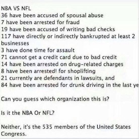 The NFL is just terrible right?