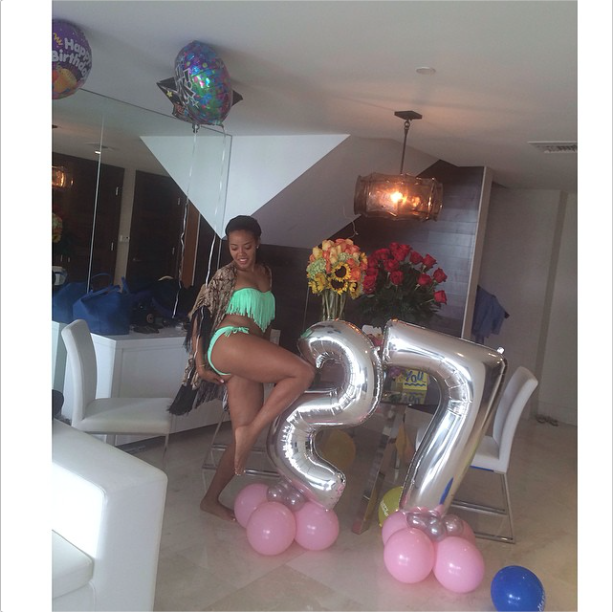 Happy B-Day! Angela Simmons turns up in Miami for her 27th birthday  