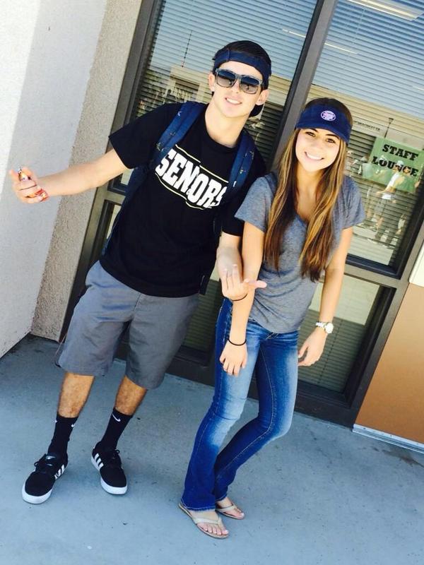 __allllly's tweet photo. Representing the JMikes crew for hat day 💕😎 http://t.co/IZaoB2Hppd