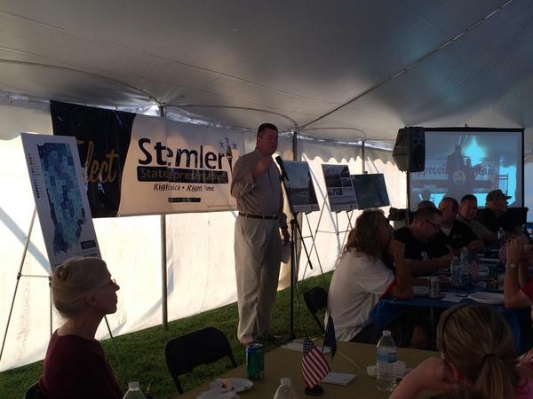 ElectStemler's tweet photo. Steve Stemler addresses the crowd at his campaign kickoff! Thank you everyone for coming! http://t.co/hKZoy8wQwf