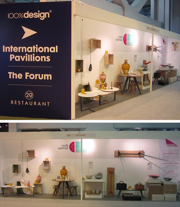 ClerkenwellDQ's tweet photo. Products at 100% Design are on show @CraftCentral Clerkenwell, until Weds 24 Sept http://t.co/wh5L9UPoiM #CDQ14 @CClerkenwell