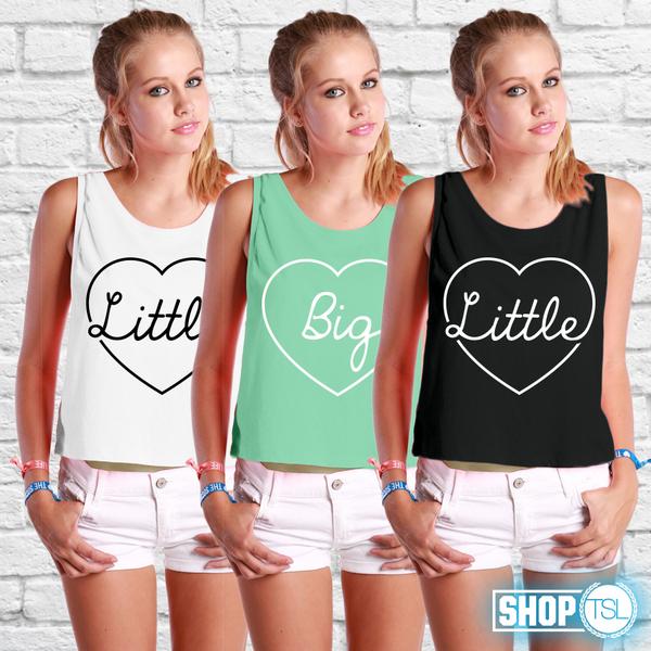 TSL_GBA's tweet image. Looking for a shirt for #BigLittle reveal? Check out our new tanks! On sale through 9/24! groupbuy.thesociallife.com/collections/gr…