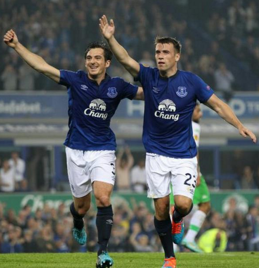 EvertonViral's tweet photo. #EFC Full backs them lad! #WarsawCalling http://t.co/ZtnBCVemvv