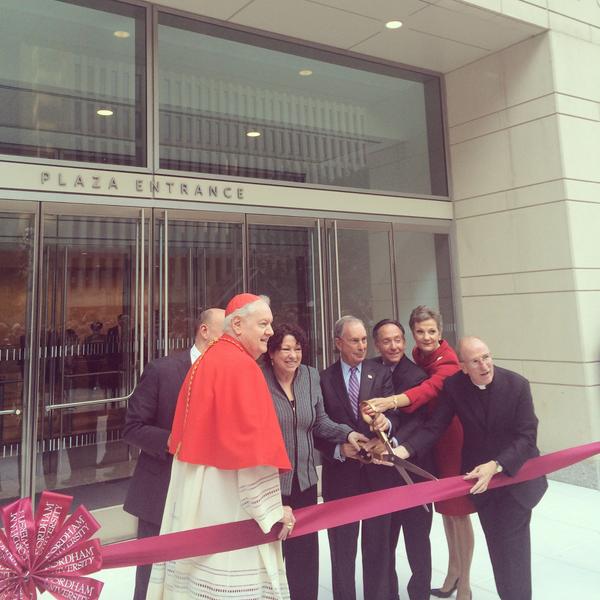 MikeBloomberg's tweet photo. Universities like @FordhamLawNYC help make New York the greatest city in the world. Congrats on the new building. http://t.co/hPvHYSQVDx