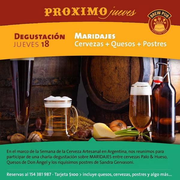 SaborSantaFe's tweet photo. En minutos comienza en   BrewPub Estación Saer.  cevezas+quesos+postre. Todavia estas a tiempo http://t.co/wNgl9y2Hdk