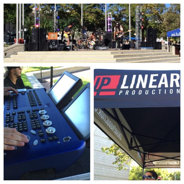 LinearProd's tweet image. LP is working Orangefest Block Party.