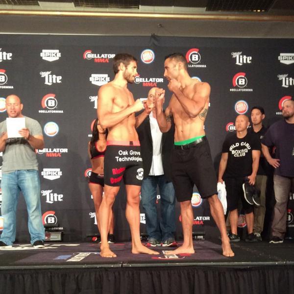 AKA_HQ's tweet photo. . @RonKeslar 170.6 - Jesse Juarez 170.4.  Nothing left to do but fight tomorrow night.. Lets go Ron!!!#Bellator125 http://t.co/QA9bidT0Yb