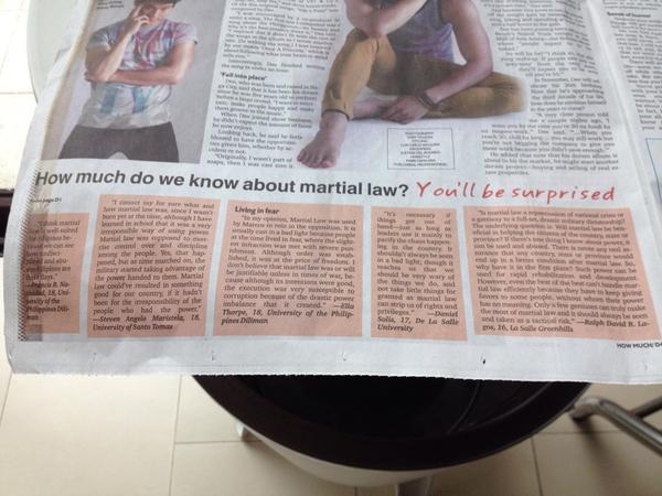 ralph__david's tweet photo. Check out today's issue of the Philippine Daily Inquirer! #niggawemadeit #ProudGH 😁😁😁 http://t.co/RXO1Q54z0J