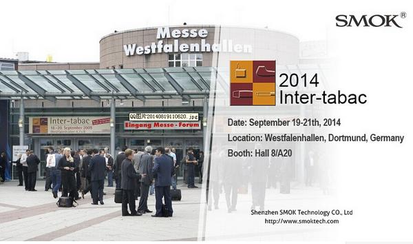 2014 Inter-Tabac in Dortmund, Germany from Sep 19th-21th. Welcome to visit our booth Hall 8/A20.