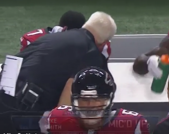 BleacherReport's tweet photo. VIDEO: Devin Hester broke down on the sidelines after breaking the all-time return record http://t.co/OZRRGTWyo5 http://t.co/ESZAzW79aA