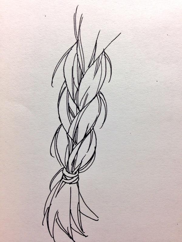 種村有菜 では私は三つ編みの簡単な描き方を Yを繋げて描いて 外側を丸く埋めて 細かく線を描いて終わり O Http T Co Kfqkxkxlya
