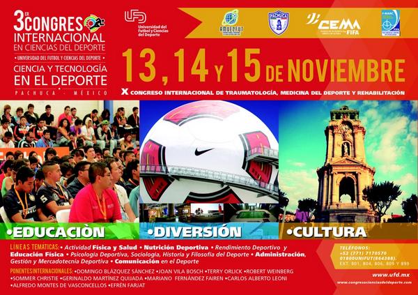 unifutbol's tweet photo. No faltes en Noviembre a #Pachuca en la #UFD al Congreso Internacional con distintas líneas temáticas. BIENVENIDOS! http://t.co/UFxfcHbmcl