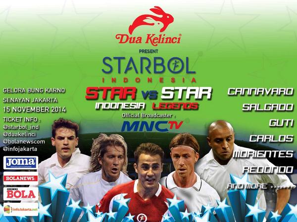 infojakarta's tweet photo. #Strabol siap datangkan legenda sepakbola dunia untuk yang ketiga kalinya. info: http://t.co/hPmbupLjfx @Starbol_Ind http://t.co/HcaLGaREQl