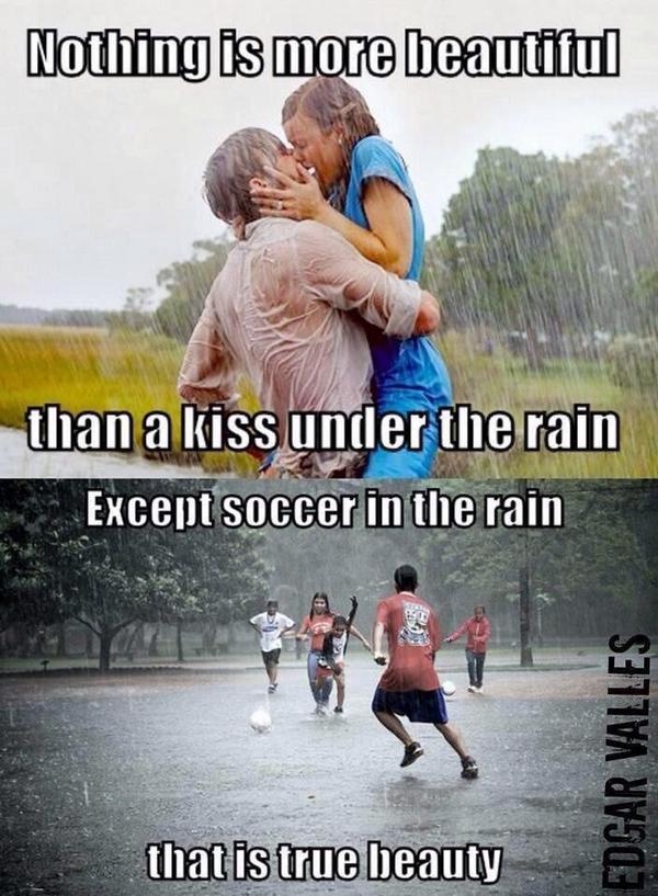 FootballFunnys's tweet photo. Basically ⚽️☔️ http://t.co/y6lR5k9dcP