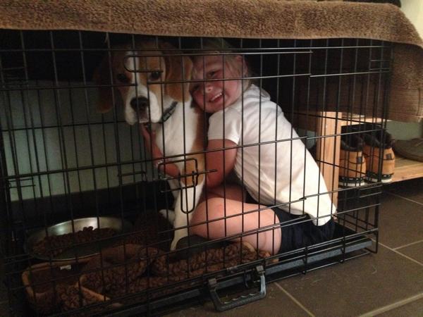 🐶 Me and my littlie playing hide and seek! Come find us mum 💕