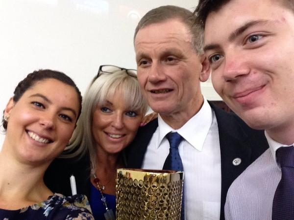 #Connectingfutures selfie with blind Dave