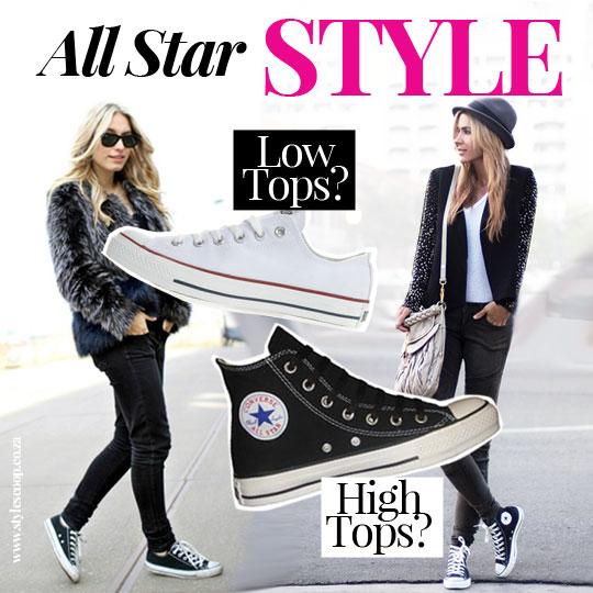 converse all star high top vs low top