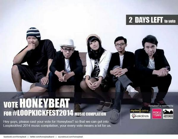 HoneybeaTband's tweet image. Ayo di-vote! langsung aja ke kickfest.gigsplay.com ya. Tinggal 2 hari lagi! ^^ #LoopKickfest2014