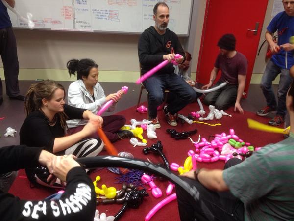 MJConvention's tweet image. Balloon twisting workshop #mjc2014