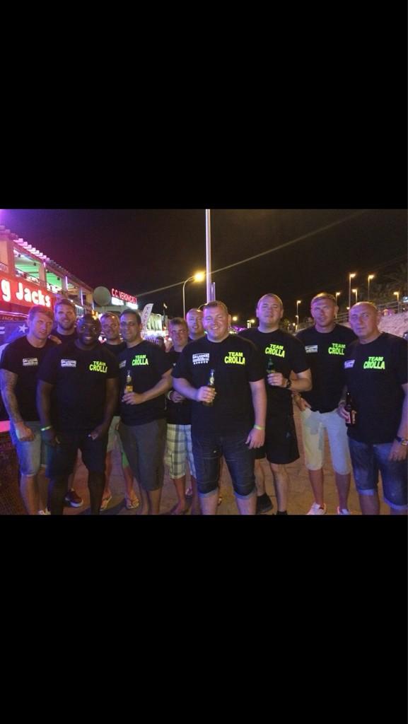 ant_crolla's tweet photo. Even had support out in Tenerife last week thanks to all the boys @steviecoe80 stag. Gutted I missed it 🍺😂 http://t.co/iJD3wZ4TCt