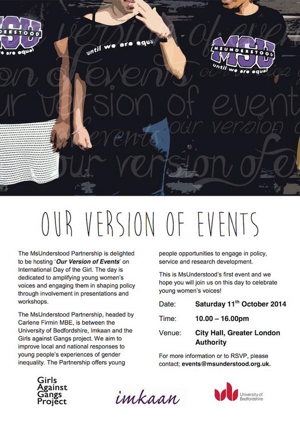 MsUnderstoodUK's tweet photo. (Pls RT) Will you be at our annual conference for young women aged 16-25? More info: http://t.co/PXMhdY06dm http://t.co/H5NiwpXfQD