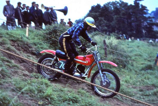 A pic of our Jim riding in 1968 at Farleigh Castle on a Montesa. #Nostalgia #PracticeWhatWePreach #Retro