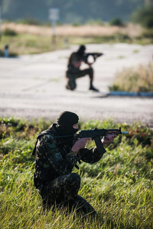 Яворив, #Украина - украинские солдаты тренируют болгарских солдат на учениях Репид Трайдент 17 сентября