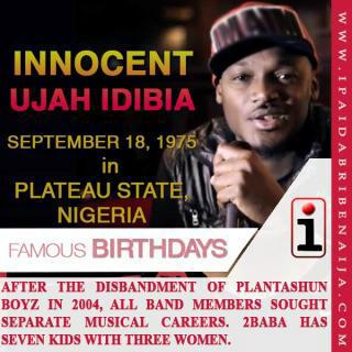 Happy Birthday Tuface Idibia. The only Naija hip hop artiste with 3 wives and 7 children!!! Kudos 2baba 