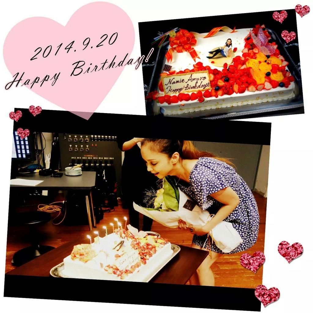 Namie Amuro Happy birthday!!!37th anniversary!! Big love!!!                        