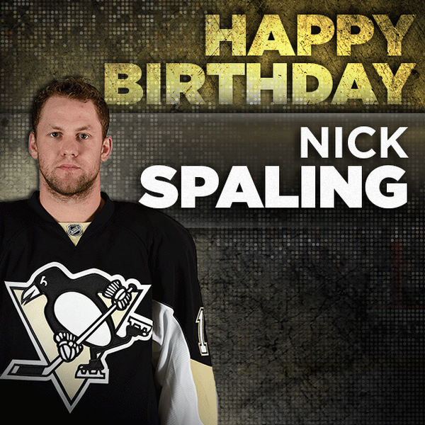 penguins's tweet photo. Please join us in wishing one of the newest #Pens, Nick Spaling (@Spals88), a very happy birthday! http://t.co/JiyYrb3ZYl