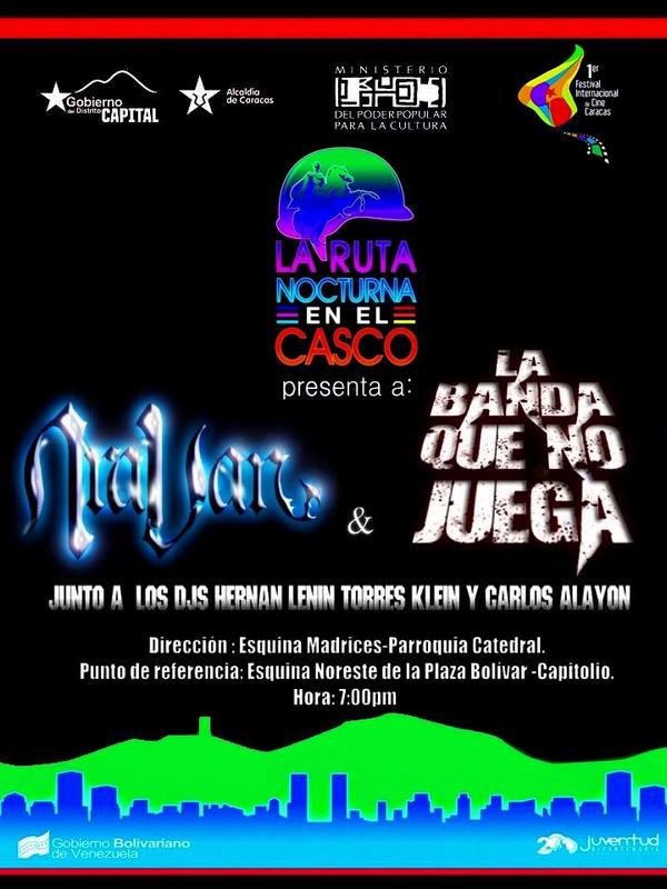 Hoy nos vemos en La Ruta Nocturna <a href="/aravanvenezuela/">Aravan Heavy/Power</a> <a href="/Rockerxsxlapaz/">Rock Venezolano</a>