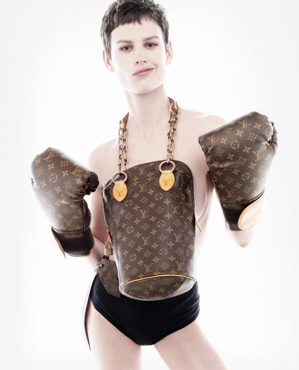 Louis Vuitton on X: A total knockout. The Punching Bag & Boxing Gloves  by Karl Lagerfeld #LouisVuitton #CelebratingMonogram   / X