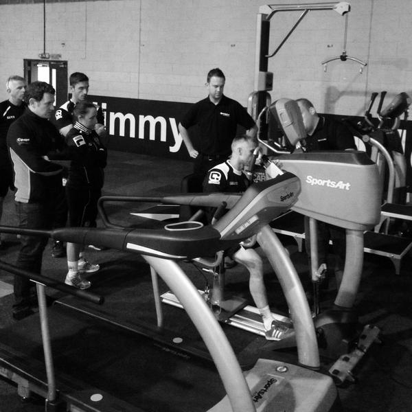 damianirvine's tweet photo. Great to see @Official_NCFC medical &amp; performance team testing &amp; researching latest equip for players use. http://t.co/RjD94bmXk2