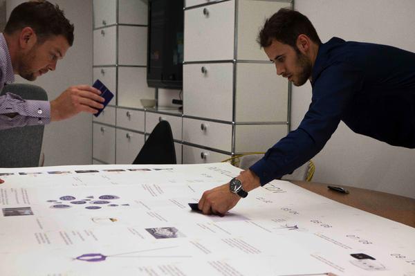 HPartonTalks's tweet photo. The guys @vehiclewrapping hard at work on the #generationdesign timeline in time for the private view the other day http://t.co/3Mz1kqWQdN