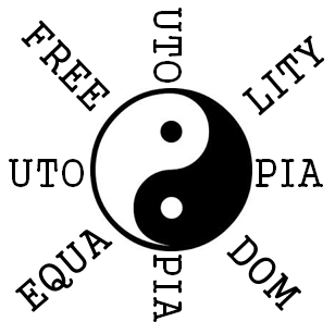 utopiaunion's tweet image. 현재 우리 지상낙원 자유 유토피아 연합의 국장기로 쓰이는 문양기입니다.
태극은 우리가 한민족의 후예임을 뜻하며 각각 자유와 평등 그리고 하얀 바탕은 유토피아의 이념인 평화를 상징합니다.Utopia flag