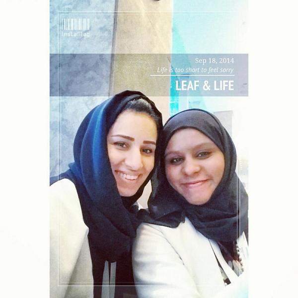 MaryamAlawi's tweet photo. With my dear friend @HebaAlSamt at #GSMS14 http://t.co/1v98Ie5Nug