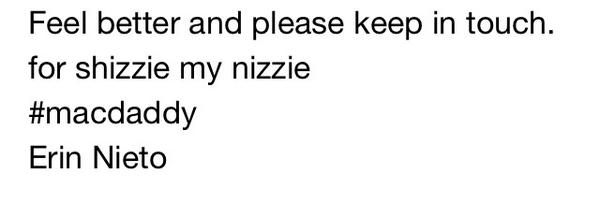 kmcmullan3's tweet photo. Emails from old nurses ๐๐ #onlyerin #foshizzle #macdaddy http://t.co/xqLNrxqqzy