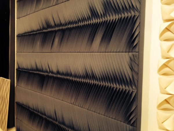 Lines of Pleats - soft felt - #interiors