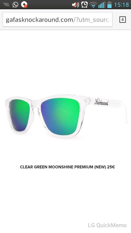 anurska's tweet photo. @KnockaroundEU quiero que todo el mundo diga:tus clear green moonshine premium son booomba!!jajaja #SorteoKnockaround http://t.co/7KN9wCvFFL