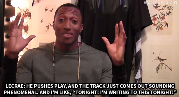 FallonTonight's tweet photo. .@lecrae talks backstage about what led to him to write his song "Nuthin'"! https://t.co/B45GPhnkQs http://t.co/ApqC07NDKa