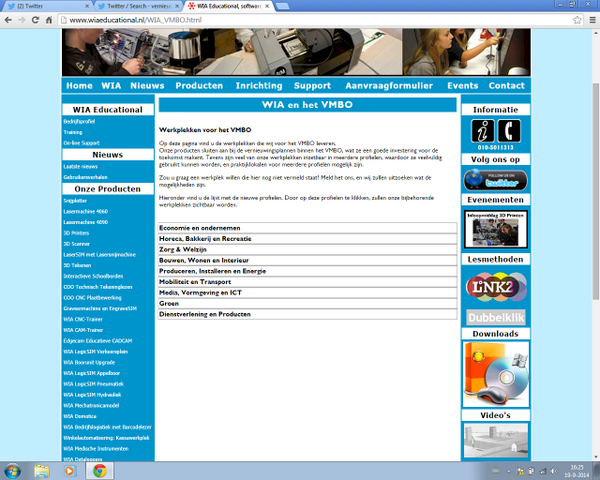 Op onze website nu alle profielen #vernieuwingvmbo terug te vinden die gekoppeld zijn aan onze educatieve oplossingen