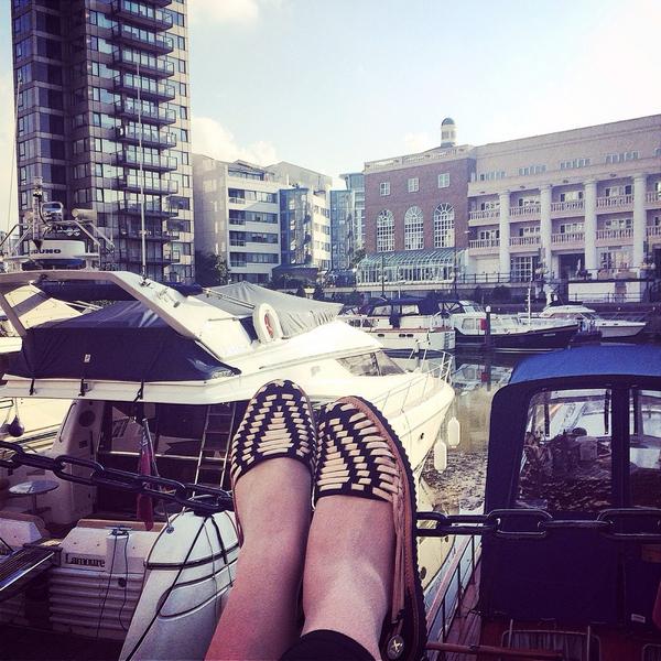 @IxStyle love them!Gracing #ChelseaHarbour #London all the way from #NewYork.each pair sold donates #waterforchildren