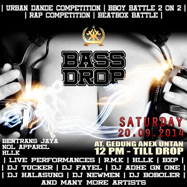 bXp_Official's tweet photo. Saturday 20 Sep 2014 | "BASS DROP" by Line_Killa | Venue : Anex | Time : 20.00 WIB | IDR : 20K | Let's get party!!! http://t.co/w75LQXrCJN