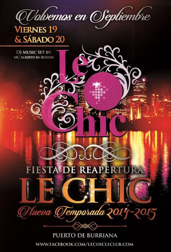 Esta noche en <a href="/LeChicLeClub/">Le Chic Le Club</a> con <a href="/MCALBERTO1/">MC ALBERTO</a> <a href="/noeminavmar/">Noemi Navarro</a> <a href="/j_pastor_1985/">jose pastor doñate</a> <a href="/AlanIniesta7/">Alan SI 🛸</a>