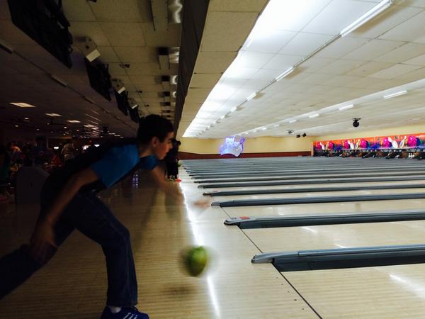 Special Olympics bowling at Pinchasers in Zhills.