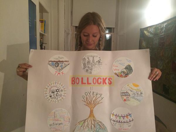 BTPEdinburgh's tweet photo. Our VP @MGThornton showing off her 'what is BTP edinburgh?' Mindmap! #craftivism @ActionAidUK @ActionAidBTP http://t.co/VjXl8gw205